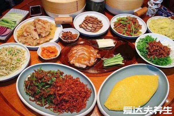 春餅八種配菜圖片，三葷三素加兩個調(diào)味菜是最佳搭配