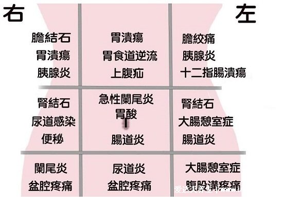 胰腺炎是什么癥狀?哪個(gè)位置痛圖片，左上腹的肋下及背部疼痛