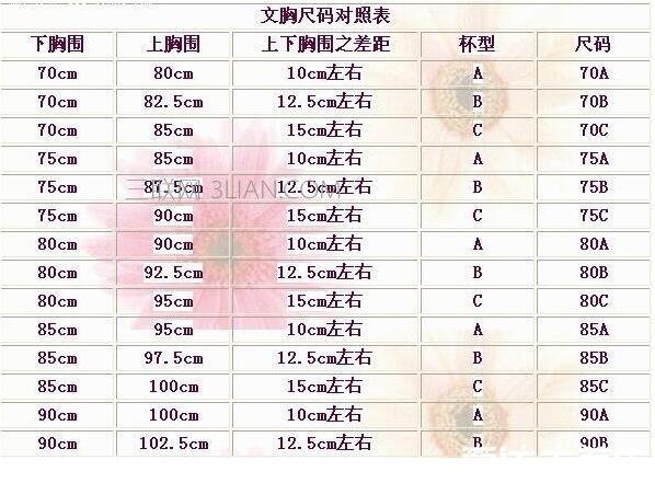 罩杯abcd怎么計(jì)算，用上胸圍減下胸圍(教你胸圍怎么測(cè)量才標(biāo)準(zhǔn))