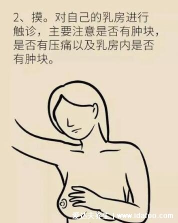 乳房癌癥的早期信號(hào)圖片，乳房腫塊早期可不疼痛(乳頭溢液顏色要注意)